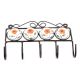 White And Orange Ceramic Flower Tiles Hooks Online
